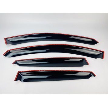 Дефлектори вікон Chevrolet Captiva 2007-2019 накладні (DEFL) Q2-1